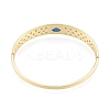 Cubic Zirconia Oval Hinged Bangle BJEW-G651-10G-02-2