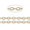 Brass Textured Cable Chains CHC-G005-25G-1