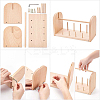 Wooden Sewing Thread Storage Stand Set TOOL-WH0002-05-4