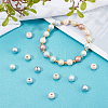 108Pcs 6 Colors Opaque Acrylic Spray Painted Highlight Beads ACRP-AR0001-06-2