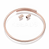 Alloy Cuff Bangles Making PALLOY-N158-035RG-2