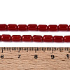 Opaque Glass Beads Strands GLAA-T028-14P-03-4