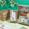 Foldable Creative Kraft Paper Drawer Boxes with Clear PVC Cover Sheet CON-WH0113-09D-4