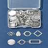 64Pcs 8 Styles 304 Stainless Steel Geometric Links/Connectors STAS-FS0002-02-8