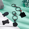 32Pcs 4 Style Aluminium Pendants ALUM-BC0001-66-5