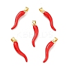 Brass Enamel Pendants KK-G416-54-1