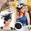 Linen Cloth Mini Hat Fascinator Base AJEW-WH0472-53B-6