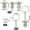 DIY Angel Charm Keychain Making Kits DIY-SC0019-04-2