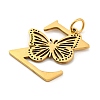 Ion Plating(IP) 201 Stainless Steel Pendants STAS-N103-184G-Z-2