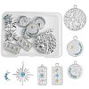 14Pcs 7 Styles 304 Stainless Steel Pendants STAS-SZ0002-78P-1