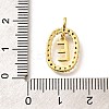 Brass Micro Pave Cubic Zirconia Pendants ZIRC-P123-01G-E02-3