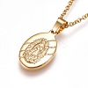 304 Stainless Steel Pendant Necklaces NJEW-F225-04G-2