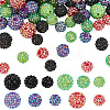 88Pcs 11 Style Resin Rhinestone Beads RESI-AR0001-40-1