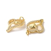 Rack Plating Brass Cubic Zirconia Pendants KK-D074-14G-3