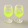 Transparent Resin Pendants RESI-WH0026-48G-1