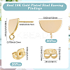 20Pcs Brass Stud Earring Findings KK-BBC0027-55-2