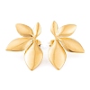 Ion Plating(IP) 304 Stainless Steel Stud Earrings for Women EJEW-L272-034G-04-1