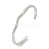 304 Stainless Steel Open Cuff  Bangles for Women BJEW-R019-03P-01-4