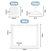 Transparent Acrylic Earring Hanging Display Stands EDIS-FH0001-04-2