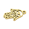 Ion Plating(IP) 201 Stainless Steel Pendants STAS-M015-23G-2