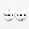 Tibetan Style Alloy Pendants TIBEP-Q078-16AS-RS-1