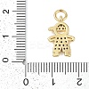 Rack Plating Brass Micro Pave Cubic Zirconia Pendants KK-H509-36G-3
