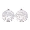 Non-Tarnish 201 Stainless Steel Pendants STAS-R106-01-1