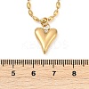 304 Stainless Steel Heart Pendant Necklaces for Women LS-NJEW-Z072-04G-3