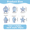 DIY Tortoise Starfish Fidh Beads Findings Kits DIY-NB0013-92-2