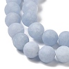 Natural Dyed White Jade Beads Strands G-M402-B01-06-3