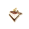 West Cowboy Brass Enamel Pendants KK-A268-04D-G-1