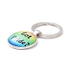 Pride Style Glass Keychain LS-KEYC-F033-01F-3