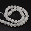 Crackle Glass Round Beads Strands X-CCG-E001-8mm-04-2