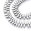 Electroplated Synthetic Non-magnetic Hematite Beads Strands G-T139-65I-3