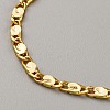 Brass Oval Chain Bracelets for Women BJEW-WH20006-06G-2
