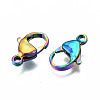 Ion Plating(IP) 304 Stainless Steel Lobster Claw Clasps STAS-S119-004C-2