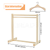 16Pcs 2 Style Wooden Doll Clothes Hangers DOLL-FG0001-03-2