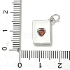 Brass Micro Pave Cubic Zirconia Charms KK-I276-52P-3