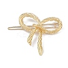 Bowknot Alloy Hair Barrettes AJEW-A056-03B-G-2