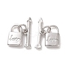 Rack Plating Brass Toggle Clasps LS-ZIRC-C042-12P-1