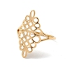 Hollow Out Chinese Knot 304 Stainless Steel Finger Ring for Women LS-RJEW-E073-09G-2