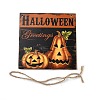 Halloween Wooden Door Hanging Welcome Sign Board HJEW-Z002-01A-4