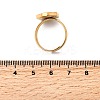 304 Stainless Steel Finger Rings with Shell for Women RJEW-A075-01G-6