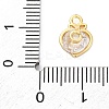 Brass Cubic Zirconia Pendants KK-A240-12G-3