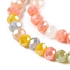 Electroplate Glass Beads Strands GLAA-T023-A16-04-3