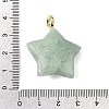 Natural Flower Amazonite Pendants G-Z157-01G-12-3