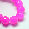 Baking Paint Imitation Jade Glass Round Bead Strands DGLA-Q021-10mm-28-2