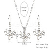 Alloy Pendant Necklaces & Dangle Earrings Sets FS-WGBC05C-09-1