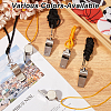 12Pcs 2 Styles Alloy with Stainless Steel Whistle with Rope NJEW-CN0001-10-4