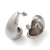 Teardrop Brass Stud Earrings for Women EJEW-A034-04P-2